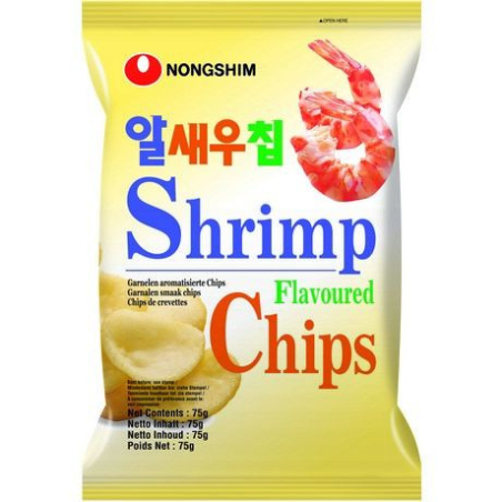Chips mit Garnelen Geschmack - Chips mit Garnelen Geschmack, Pack 75 g