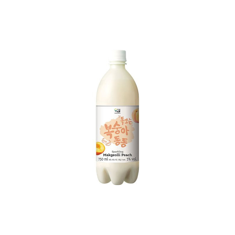 Reiswein Makgeolli Pfirsich 3% Vol. - Reiswein Makgeolli Pfirsich 3% Vol., Flasche 750 ml
