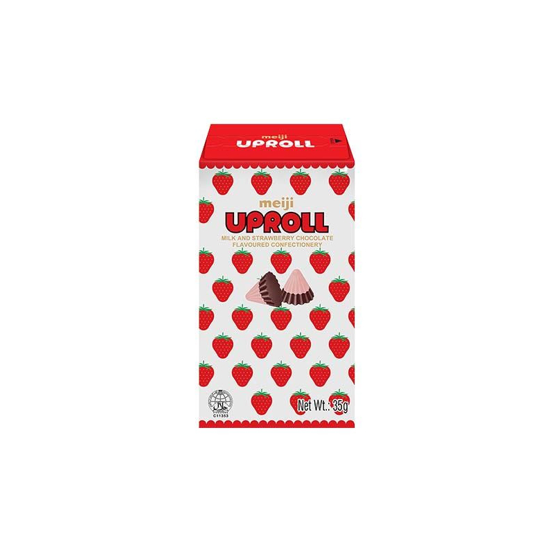 Milch- & Erdbeerschokolade Uproll - Milch- & Erdbeerschokolade Uproll, Pack 35 g