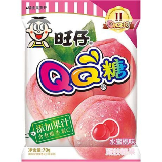 QQ Gummy Fruchtgummi Pfirsich - QQ Gummy Fruchtgummi Pfirsich, Pack 70 g
