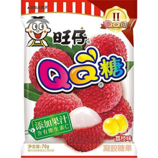 QQ Gummy Fruchtgummi Litschi - QQ Gummy Fruchtgummi Litschi, Pack 70 g