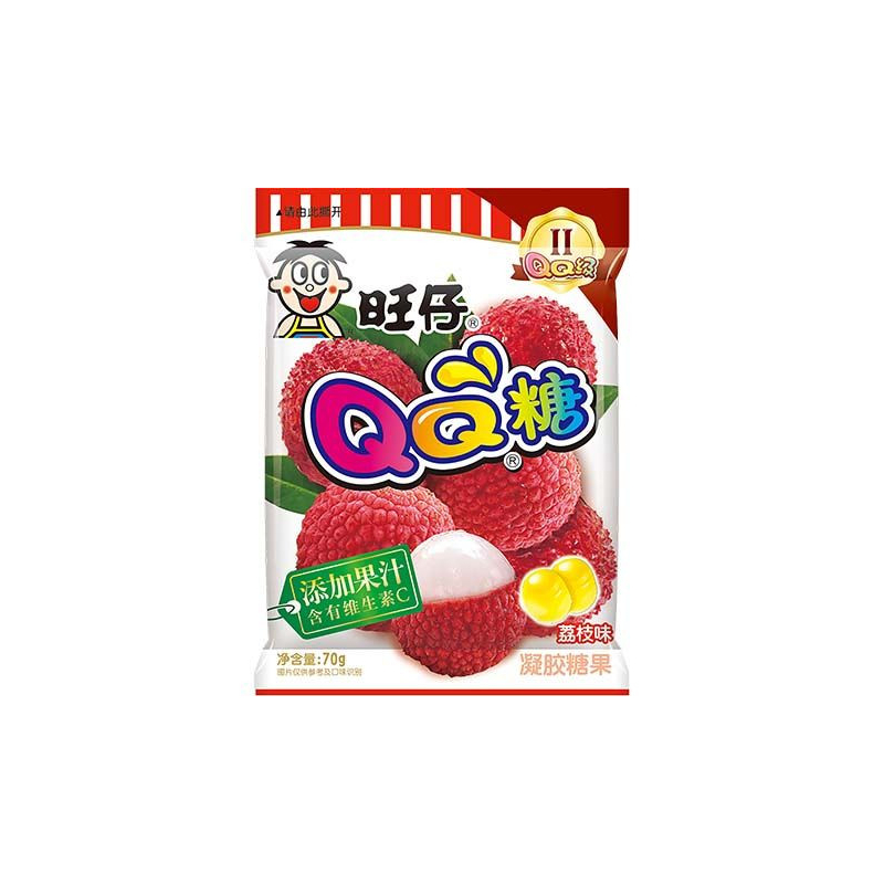 QQ Gummy Fruchtgummi Litschi - QQ Gummy Fruchtgummi Litschi, Pack 70 g
