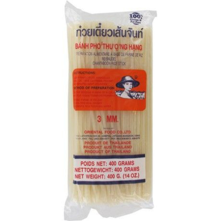 Reisnudeln Sticks Gerade 3 mm - Reisnudeln Sticks Gerade 3 mm, Pack 400 g