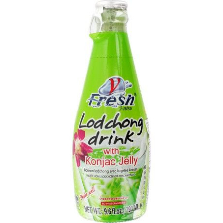 Lodchong Getränk mit Konjac Gelee - Lodchong Getränk mit Konjac Gelee, Flasche 290 ml
