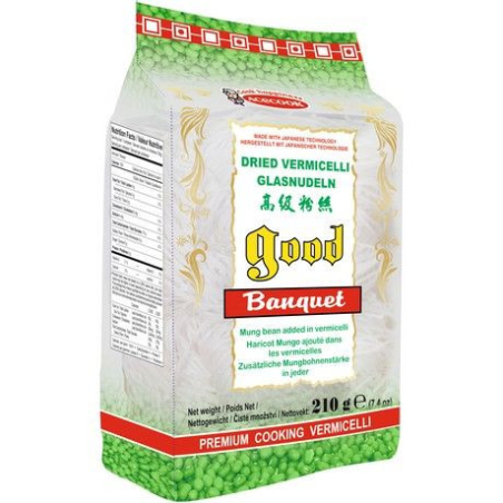 Glasnudeln mit Mungbohnen GD - Glasnudeln mit Mungbohnen GD, Pack 210 g