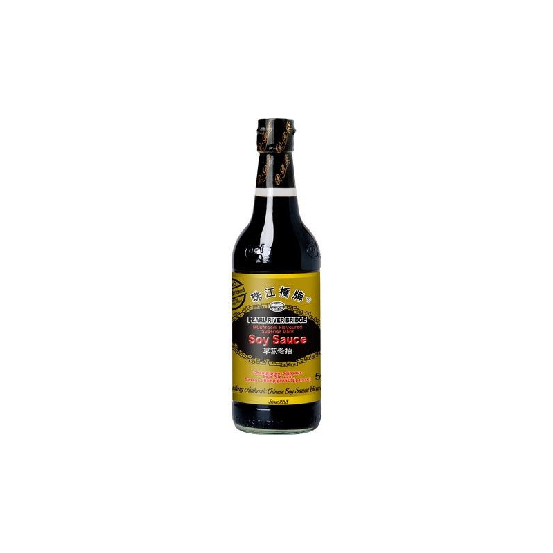 Sojasoße Dunkel Pilzgeschmack Superior - Sojasoße Dunkel Pilzgeschmack Superior, Flasche 500 ml
