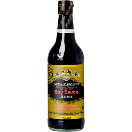Sojasoße Dunkel Pilzgeschmack Superior - Sojasoße Dunkel Pilzgeschmack Superior, Flasche 500 ml