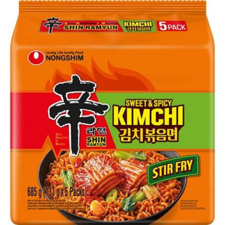Instantn. Shin Ramyun Kimchi Stir-Fry 5x - Instantn. Shin Ramyun Kimchi Stir-Fry 5x, Pack 137 g