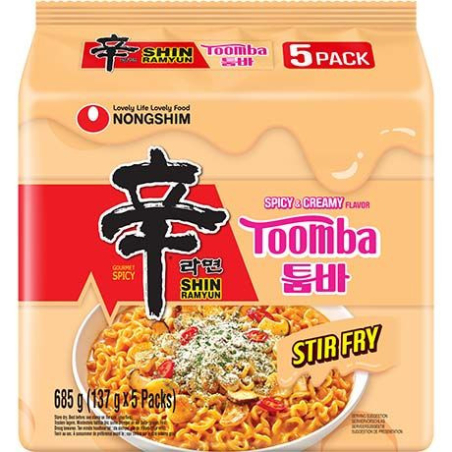 Instantnudeln Shin Ramyun Toomba 5er - Instantnudeln Shin Ramyun Toomba 5er, Pack 137 g