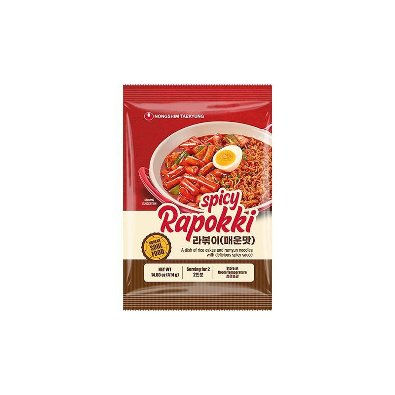 Topokki mit Ramyun Spicy Rapokki - Topokki mit Ramyun Spicy Rapokki, Pack 414 g
