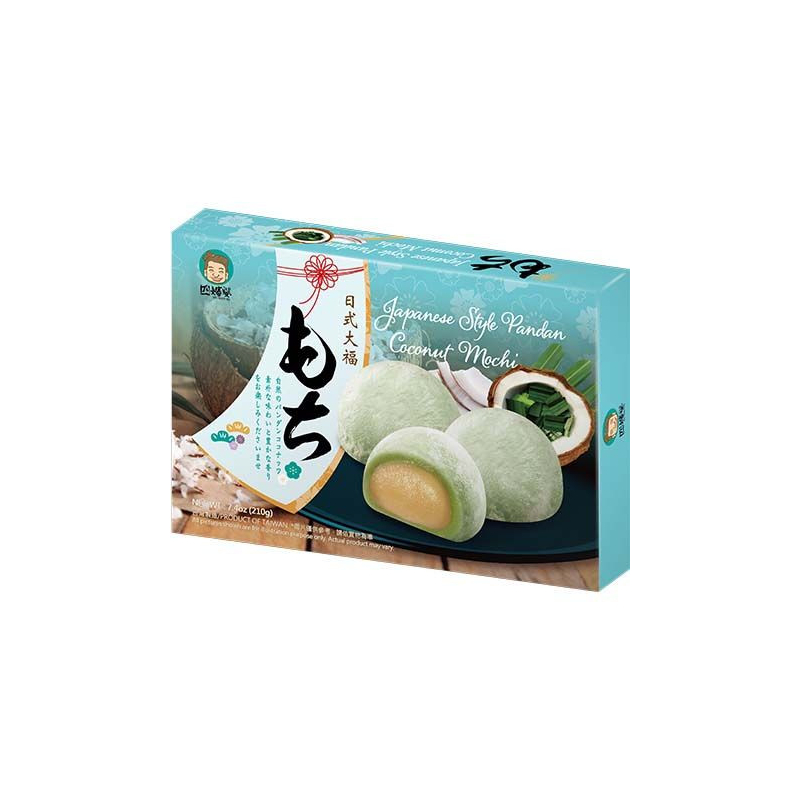 Mochi Kokos Pandan - Mochi Kokos Pandan, Pack 210 g