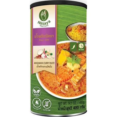 Currypaste Massaman Vegan - Currypaste Massaman Vegan, Pack 400 g