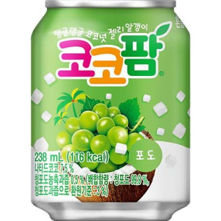 Traubengetränk & Nata de Coco Coco Palm - Traubengetränk & Nata de Coco Coco Palm, Flasche 238 ml