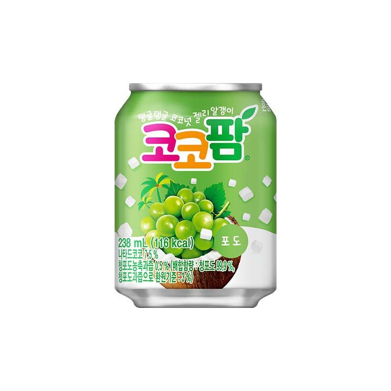 Traubengetränk & Nata de Coco Coco Palm - Traubengetränk & Nata de Coco Coco Palm, Flasche 238 ml