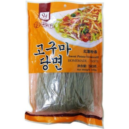 Süßkartoffelnudeln Koreanisch Dünn - Süßkartoffelnudeln Koreanisch Dünn, Pack 500 g