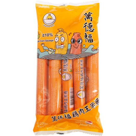 Chicken- & Corn-Würstchen - Chicken- & Corn-Würstchen, Pack 30 g