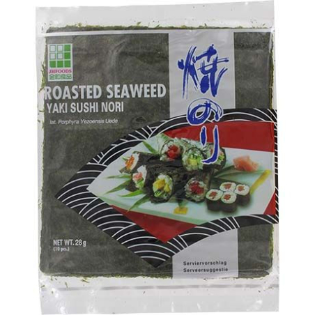 Seetang Geröstet Yaki Sushi Nori Silber - Seetang Geröstet Yaki Sushi Nori Silber, Pack 28 g