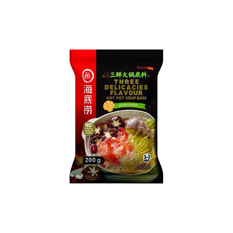 Hot Pot Würze 3 Köstlichkeiten - Hot Pot Würze 3 Köstlichkeiten, Pack 200 g