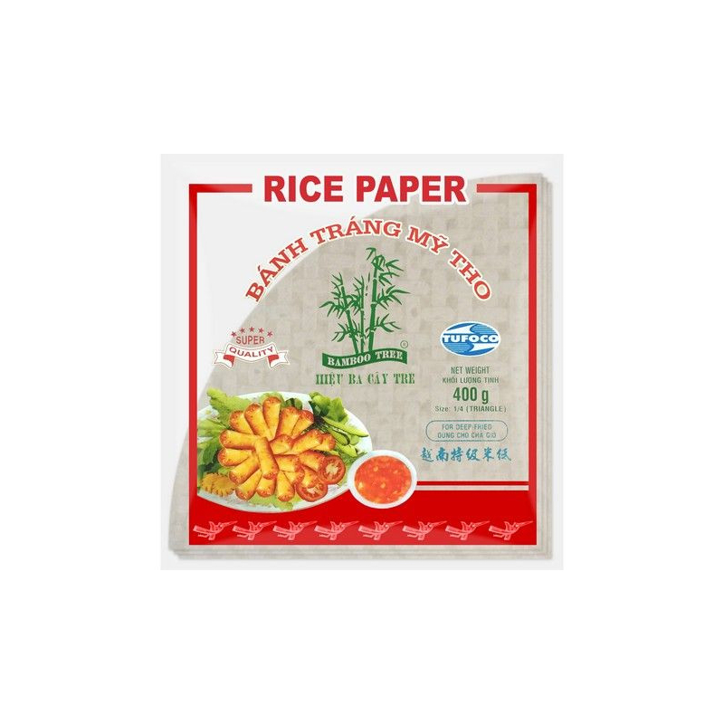 Reispapier Frühlingrolle Dreieck - Reispapier Frühlingrolle Dreieck, Pack 400 g
