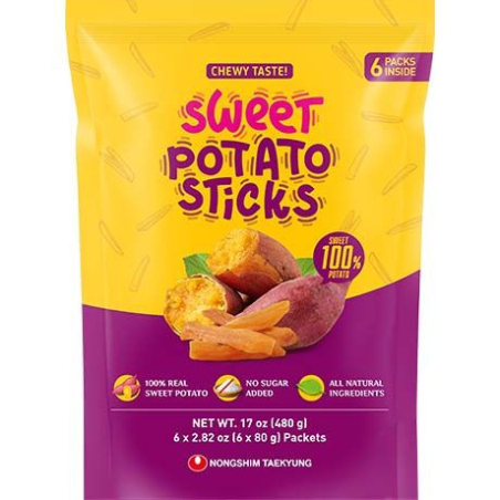 Getrockneter Süßkartoffel-Snack - Getrockneter Süßkartoffel-Snack, Pack 80 g