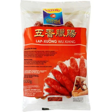 Wurst mit 5 Gewürzen Wu Xiang - Wurst mit 5 Gewürzen Wu Xiang, Pack 500 g
