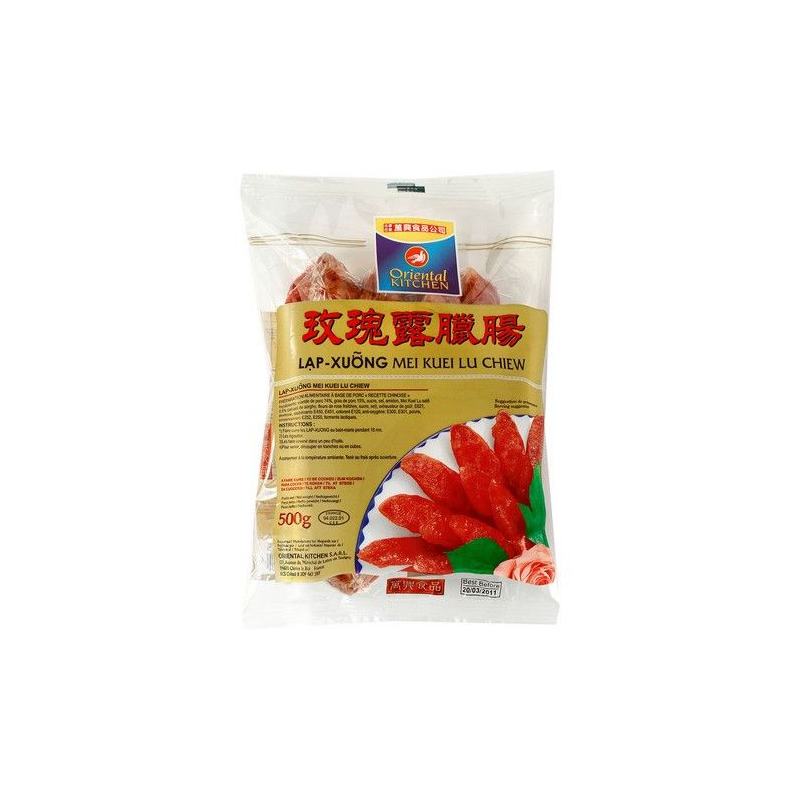 Wurst mit Mei Kuei Lu Chiew - Wurst mit Mei Kuei Lu Chiew, Pack 500 g