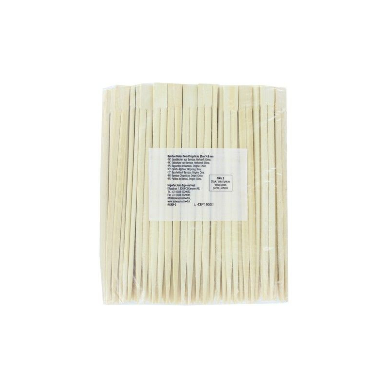 Essstäbchen Bambus - Essstäbchen Bambus, Stück 100 pcs
