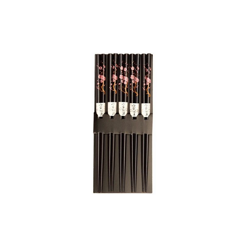Essstäbchen Japanisch Schwarz - Essstäbchen Japanisch Schwarz, Stück 5 pcs