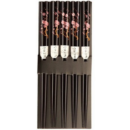 Essstäbchen Japanisch Schwarz - Essstäbchen Japanisch Schwarz, Stück 5 pcs