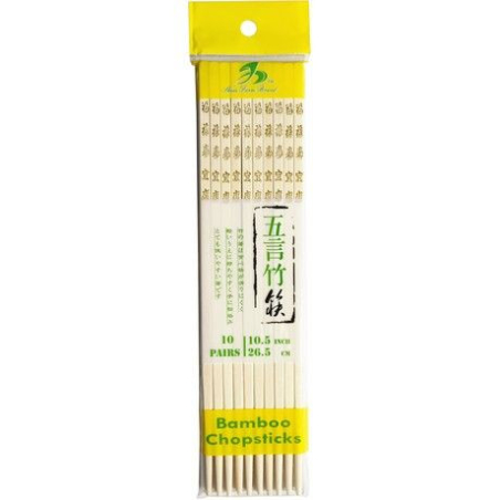 Essstäbchen Bambus Segensworte - Essstäbchen Bambus Segensworte, Stück 10 pcs