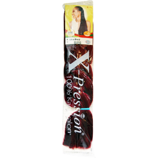 Ultra Braid 82" Farbe Burgunderrot - Ultra Braid 82" Farbe Burgunderrot, Stück 1 pcs