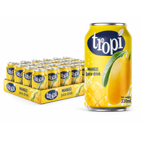 Tropi - Mango Saft 330ml - Mango Saft ohne Kohlensäure