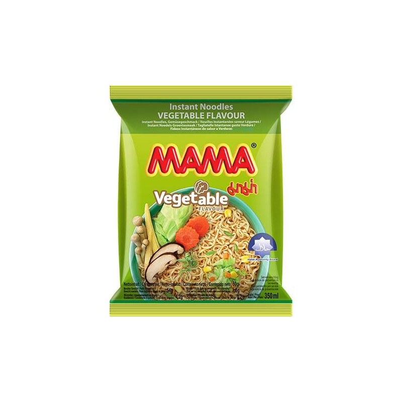 MAMA - Instantnudeln Gemüse Halal - Instantnudeln Gemüse Halal, Pack 60 g