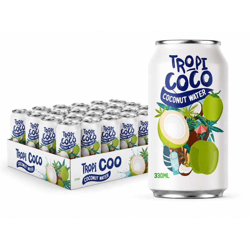Tropi - Kokosnusswasser 330ml - Kokoswasser ohne Kohlensäure