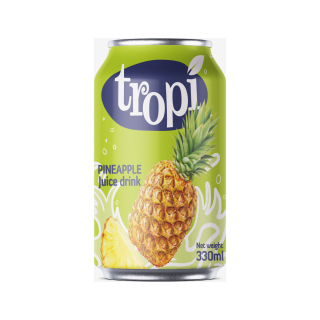 Tropi - Ananas Saft 330ml - Ananassaft ohne Kohlensäure