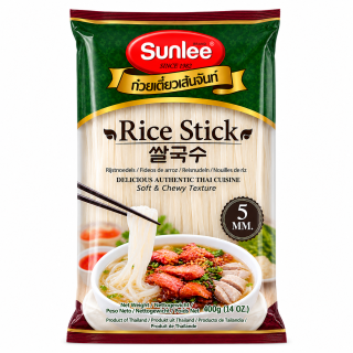 SunLee - Reisnudeln 5mm L (Straight Type) 400g - 100% Reisnudeln