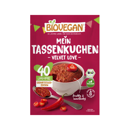 Biovegan - Mein Tassenkuchen Velvet Love, BIO - 