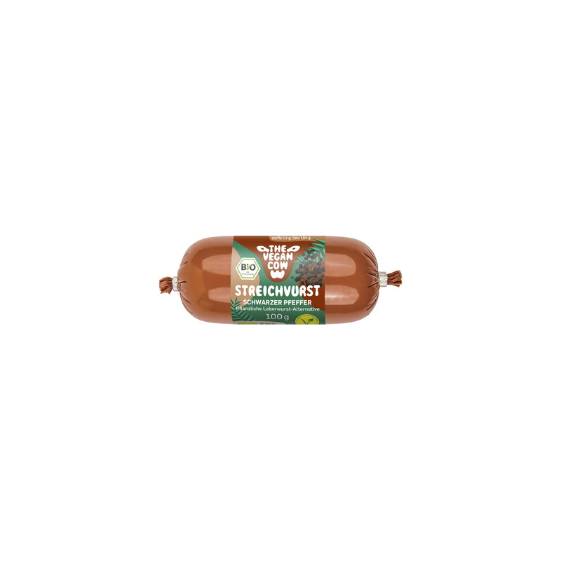THE VEGAN COW - Spread Sausage Black Pepper 100g - 