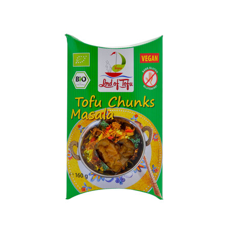 Lord of Tofu - Morceaux de tofu Masala (alternative végane au poulet) - 