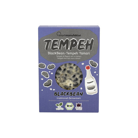 tempehmanufaktur - BlackBean Tempeh Tamari - 
