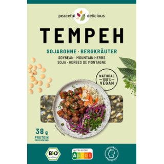 peaceful delicious Tempeh - Soybean Tempeh with Mountain Herbs - 