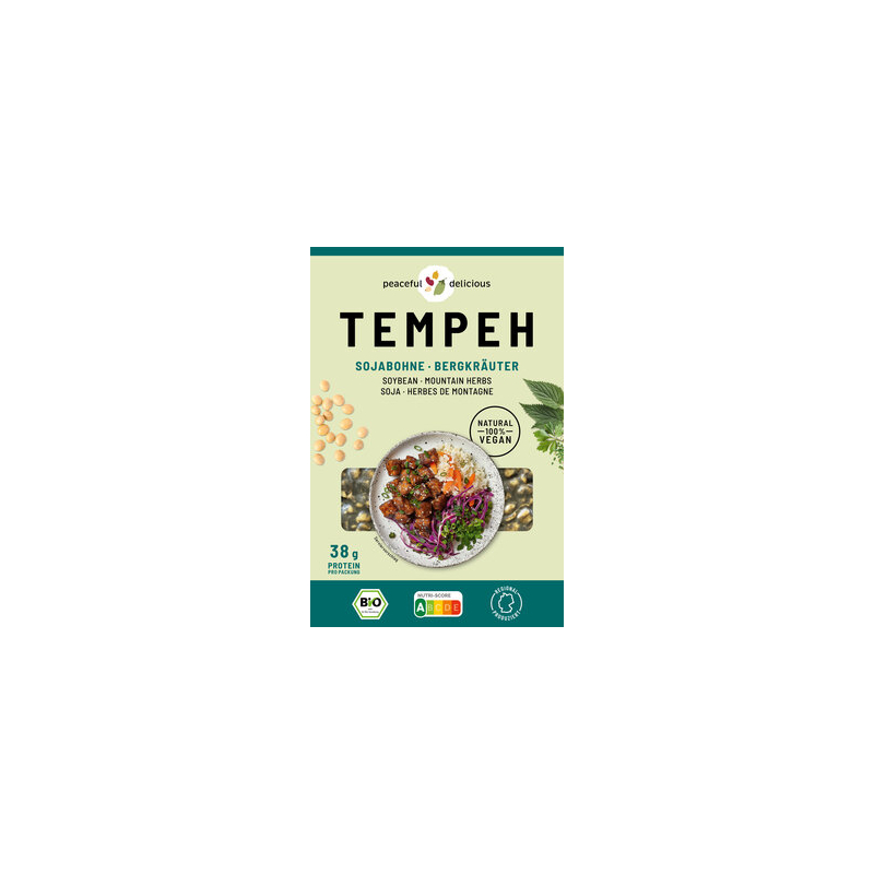 peaceful delicious Tempeh - Soybean Tempeh with Mountain Herbs - 