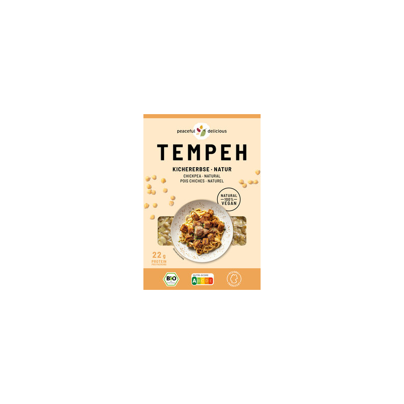 peaceful delicious Tempeh - Chickpea Tempeh Natural - 