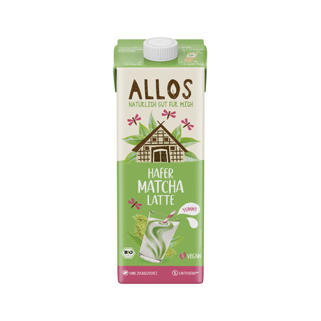 Allos - Bevanda di avena Matcha Latte - 