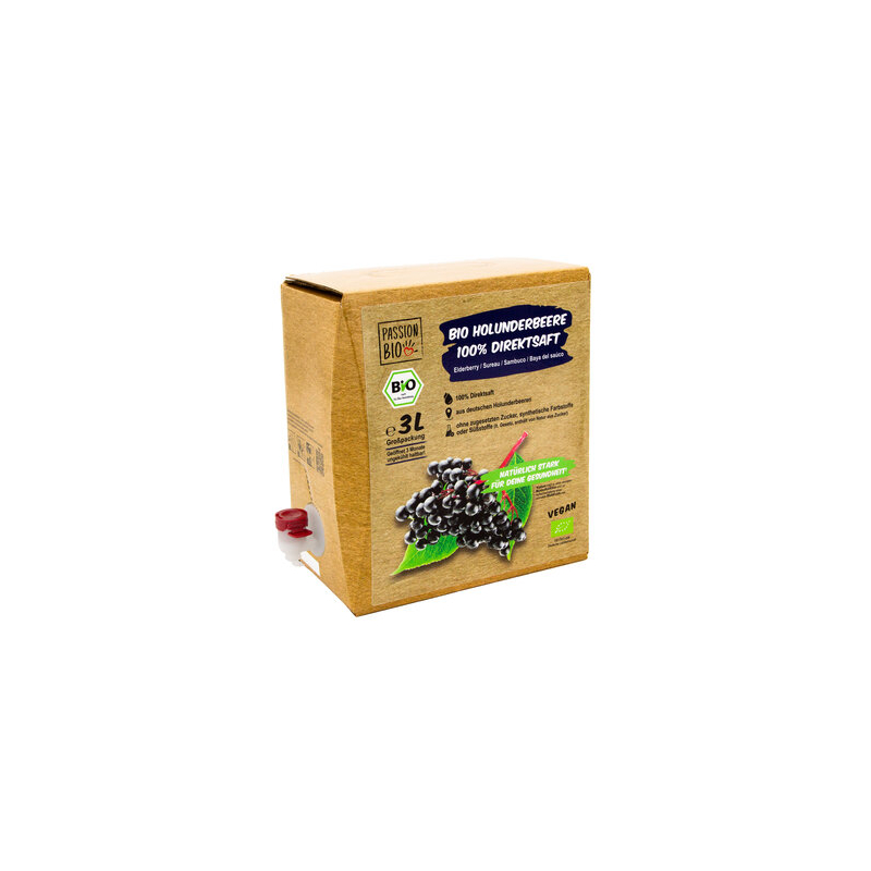 PassionBio - Succo di sambuco bio 100% succo diretto - 