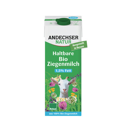 Andechser Natur - AN Haltbare Bio-Ziegenmilch 1,5% - 