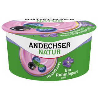 Andechser Natur - AN Yogourt à la crème bio Myrtille 10% - 