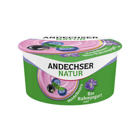 Andechser Natur - AN Yogurt cremoso biologico mirtillo 10% - 
