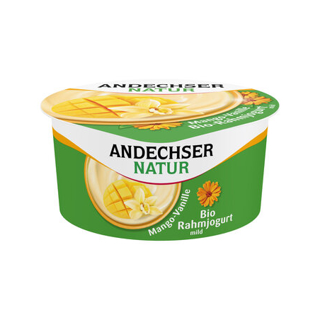 Andechser Natur - Organic Creamy Yogurt Mild Mango-Vanilla 10% - 