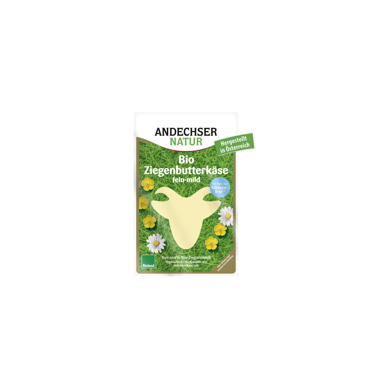 Andechser Natur - Bio Fromage au beurre de chèvre 48% tranches - 